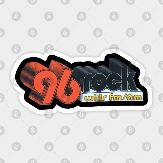 WKLS 96 Rock Atlanta 3D Sticker by RetroZest